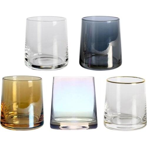 New Simple Household Water Glass Juice Glass Whiskey Glass Wine Glass Drinking Cup Home Bar Drinkware