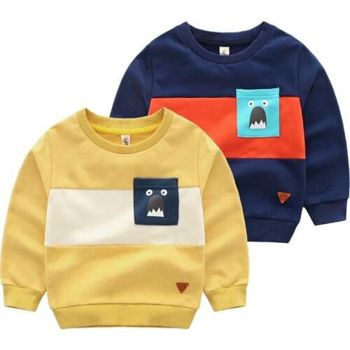 Wholesale Superior quality Autumn kids Cotton sweatshirt boy girl fashion Casual tops spring toddler clothes Children clothing