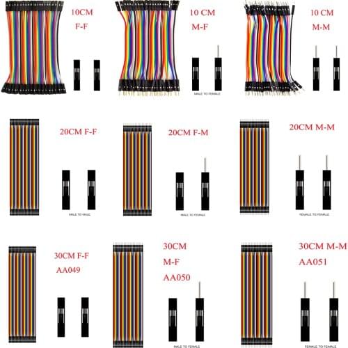 Dupont Line 10cm/20CM/30CM Male to Male / Female to Male or Female to Female Jumper Wire Dupont Cable for arduino DIY KIT