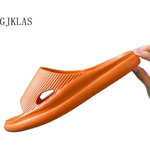 Women Thicken Soft Sole Summer Slippers New Solid Color Indoor Outdoor Slides Woman Comfortable Flat Platform Sandals Unisex