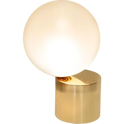 Glass globe shade modern minimalist creative home mini table lamp bedroom elegant ball bedside lamp