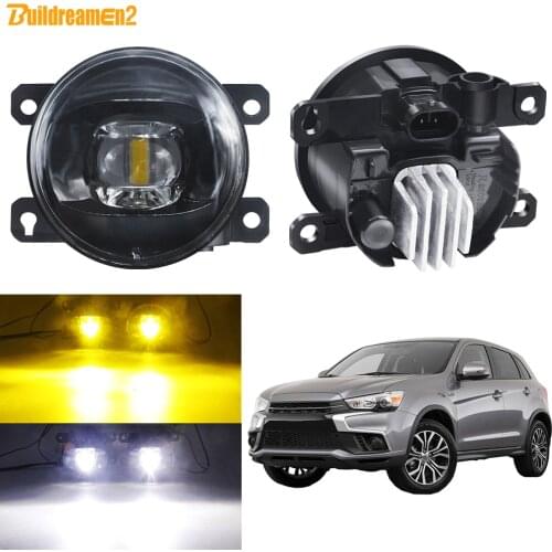 LED Fog Light Assembly For Mitsubishi RVR 2013-2018 Car 30W 8000LM Front Bumper Fog Lamp Daytime Running Light H11 12V