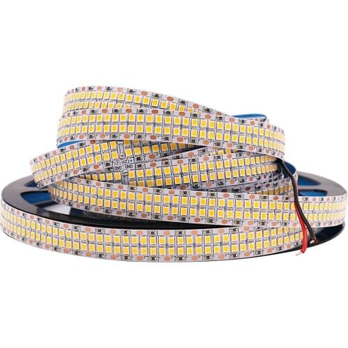 480leds/M Led Strip 2835 SMD 12V 24V 2400LEDs Double Row Flexible Tape Rope Lighting Good Decoration Neon Lights 240Leds/m 5M