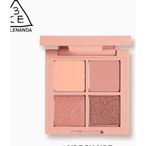 Tt3ce Four Color Eyeshadow Palette 4 Complete Color Flash Gold Diamand Pink Diamond Makeup Palette Pearl Portable