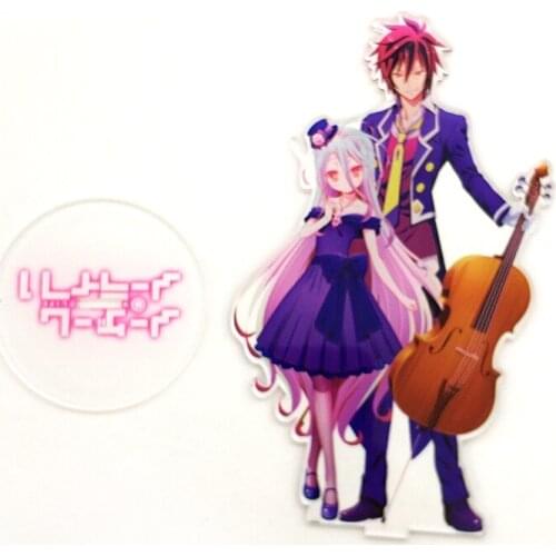 NO GAME NO LIFE Sora Shiro JAPANESE cool acrylic standee figurines desk decoration cake topper anime