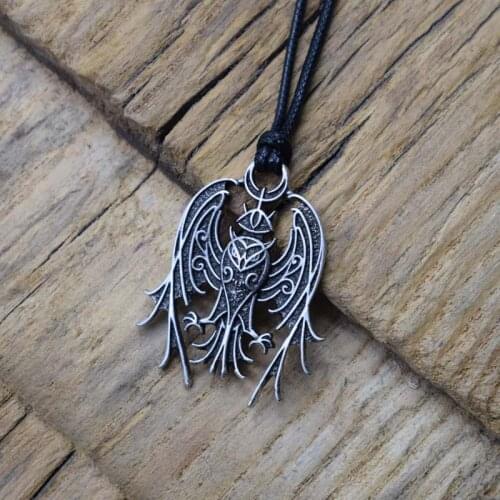 Pagan Jewelry Owl Pendant Necklace Norse Viking Slavic Amulet