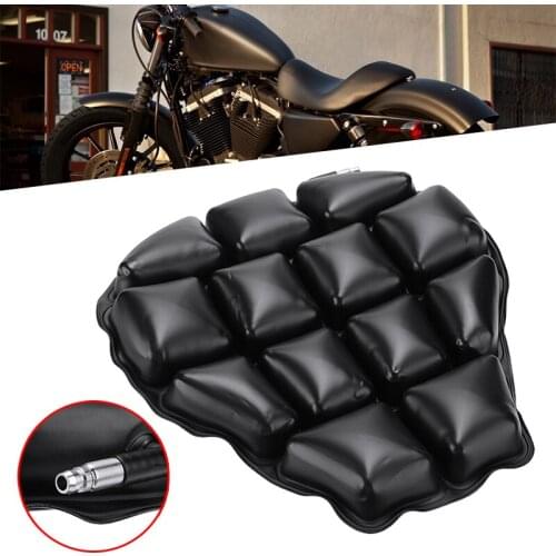 1pc Motorcycle Scooter Air Seat Cushion Pressure Release Comfortable Inflatable Air Cushion Cooling Buck Seat With Cover 37x36cm
