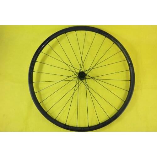 600g LIGHT WEIGHT 29er MTB XC 30mm asymmetric tubeless carbon front wheel 22mm deep center lock or 6 bolt boost marathon racing