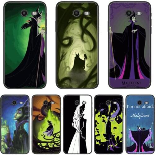 Disney Maleficent Witch Phone Case Hull For Samsung Galaxy J 4 3 5 6 7 8 EU 2018 Plus 2017 Black Shell Art Cell Cover TPU