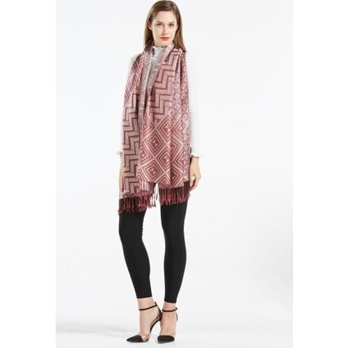 Czhcqq And Wraps For Evening Dresses Wedding Shawl Fringes Scarf For Women Luxury Plaid Pashmina Feel Boho Winter