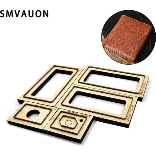 Wooden Die-cutting DIY Wallet Mould Leather Mold punch Tool Suitable for Die-cutting Machine