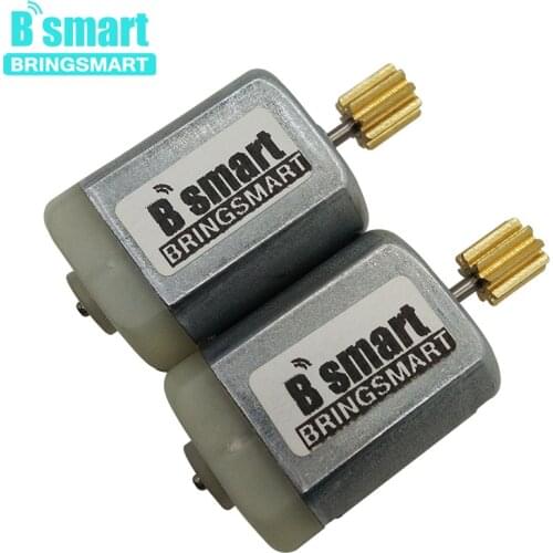 Bringsmart 2pcs Mini Electric Motor High Speed Motor with Gear M0.7-9T Vehicle Power Window Car Door Lock Rearview Mirror Motor