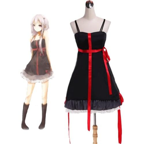 Can be tailored Anime Guilty Crown Cosplay Man Woman Halloween Cos Yuzuriha Inori Cosplay Costume Lolita dress S-3XL