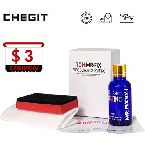 30ml 10H Paint Care Car Polish Liquid Glass Ceramic Coat Anti-scratch Auto Detailing Glasscoat Super Hydrophobic