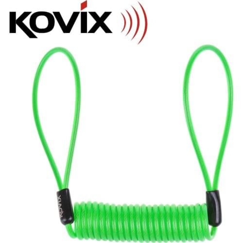 KOVIX motorcycle reminder rope 1.35m cable anti-theft motorbike disc security