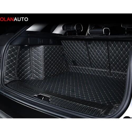 Fiber leather car trunk mat for Range Rover Velar 2018 2019