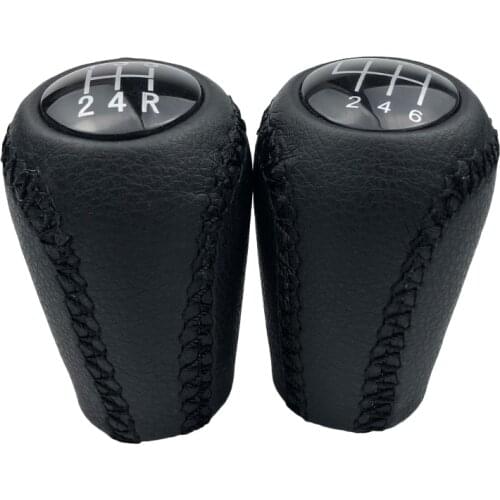 5/6 Speed Leather Gear Shift Knob Lever For Mazda 3 BK BL 5 CR CW 6 II GH CX-7 ER MX-5 NC III 2005 2006 2007 2008 2009 2010 2011