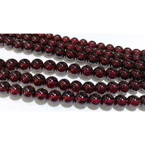 Loose beads red garnet AAAAAA round 6mm 15" for DIY jewelry making FPPJ wholesale beads nature