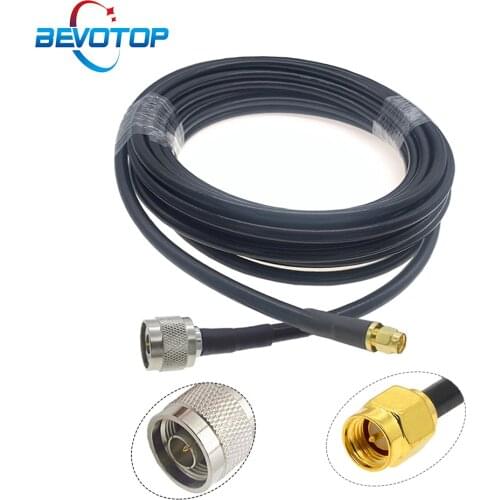 LMR240 Cable N Male to SMA Male Plug Connector 50ohm 50-4 Coaxial Pigtail Jumper 4G 5G LTE Extension Cord RF Adapter Cables