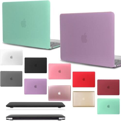 Solid Color Case for Apple Macbook Air 11/13 Inch /MacBook Pro 13/15/16 Inch /Macbook 12 (A1534) Laptop Dust-proof Cover Shell
