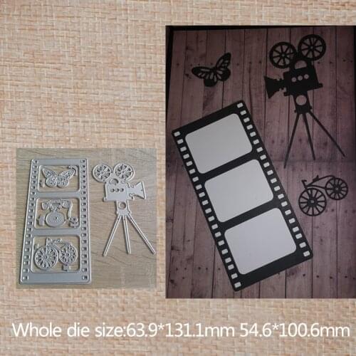 Retro Camera Film Metal Cutting Dies Cut Practice Hands-on DIY Scrapbooking Photo Album Paper Card Craft dies