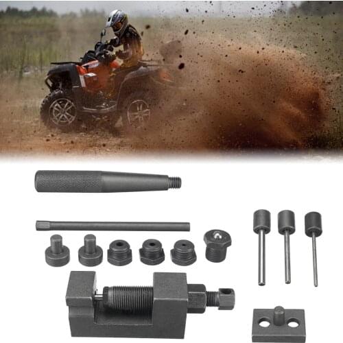 Metal Motorcycle Heavy Chain Breaker Cutter Riveter Tool Kit 520 525 530 Splitter Pitch ATV Motorbike Accessories