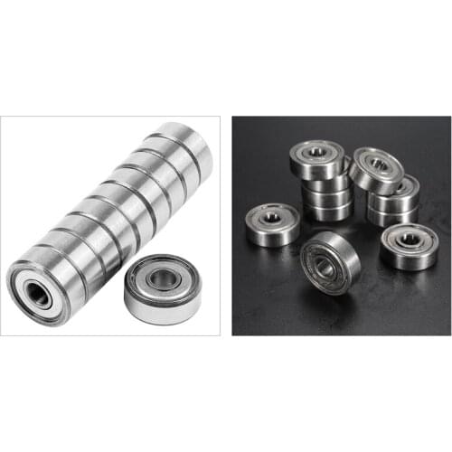 20Pcs Miniature Sealed Metal Shielded Metric Radial Ball Bearing Model: 604 ZZ 4X12X4MM & 627-ZZ 7X22X7mm