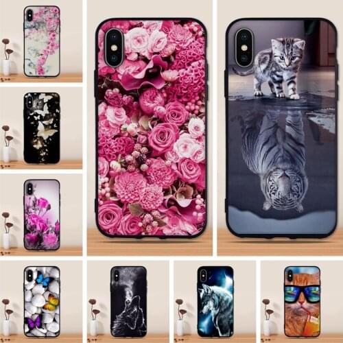 Soft TPU Case for iPhone X Case Cover Silicone Cover for iPhone 10 Cover Protector Case for Apple iPhone Ten A1865 A1901 bags