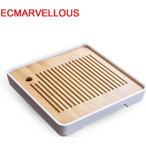 Te Chino Bandeja Dienblad Dienbladen Puer Keukenhulpjes Set High Chinese Table Kung Fu Holder Gongfu Serving Tea Tray
