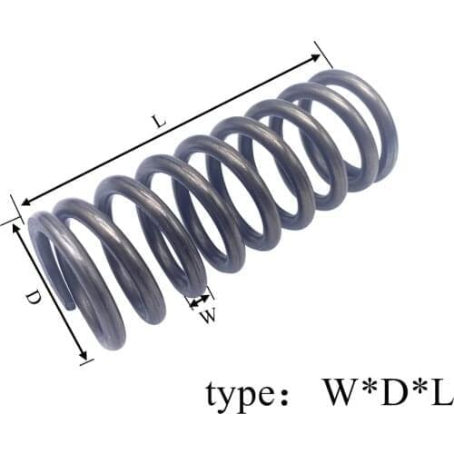 Factory Wholesale 5.0x50x80mm Wire Spring Steel Ground End Compression Spring