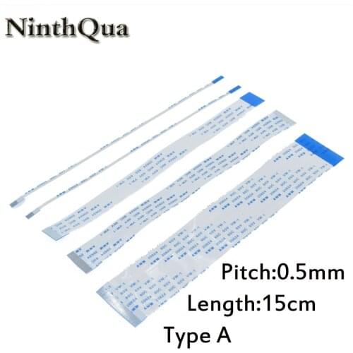 1PC FFC/FPC Flat Flex Cable 4pin 6pin 8pin 10pin 12pin 14pin 16pin 30pin 40pin type A Same Side 0.5mm Pitch Length 150MM