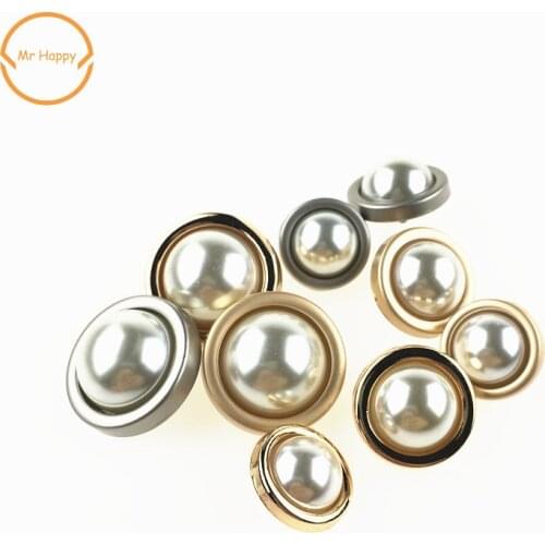 Fashion button 2pcs/lot decorative pearl buttons sewing buttons for coat jacket sweater Garment accessories DIY
