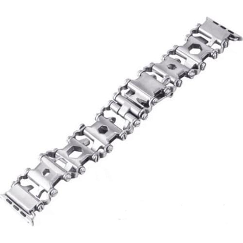 NEW Stainless Steel Strap For Apple Watch Band 6 SE 5 4 44mm 42mm Bracelet Metal Of IWatch Series 1 2 3 38mm 40mm UTHAI A89