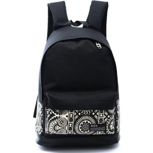 Fashion Canvas School Backpack Women Children Schoolbag Back Pack Leisure Ladies Knapsack Laptop Travel Bag for Teenage Girl