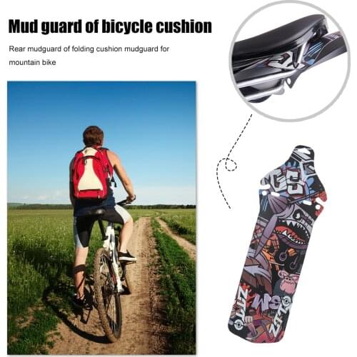Removable Saddle Mud Guard Rear Cushion MTB Mudguard Bicycle Seat Wings Fender Easily Installation Personal Bicycle Decor