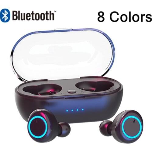 Hot Y50 TWS Wireless Blutooth 5.0 Earphone Noise Cancelling Headset 3D Stereo Sound Music In-ear Earbuds For Android iOS