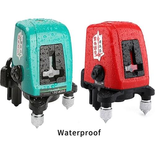 Waterproof Laser Level 2 Lines Self-Leveling 360 Horizontal And Vertical Cross Super Powerful Red Green Laser Beam Auto Line