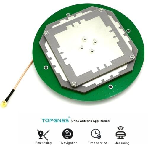 Built-in GNSS measuring antenna for zed-f9p UAV UGV GNSS GPS GLONASS High-Precision survey CORS RTK GPS antenna MCX-J TOP149