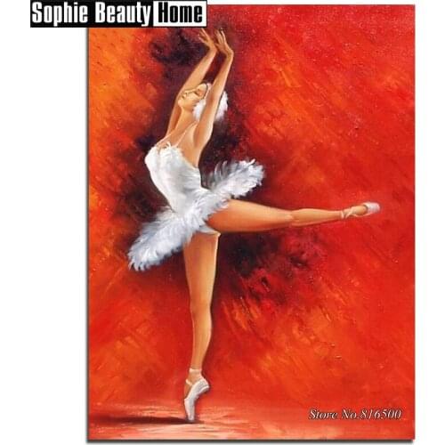Needlework Sale Diy 5D Diamond Painting Beauty Dancer Ballet Full Diamond Mosaic Diamond Embroidery Rhinestone Home Decor 187199