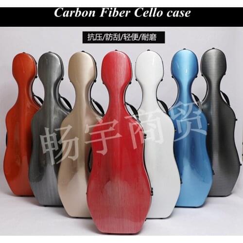 High-grade Carbon fiber Cello case Ultra light cello box Accessories fiberglass foam waterproof cello bag parts