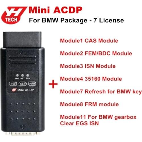 Yanhua Mini ACDP Programming Master for BMW CAS FEM BDC Key Programmer 7 Authorizations Module 1/2/3/4/7/8/11