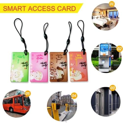 10pcs Smart Lock Card Access Card Fingerprint Lock IC Card Epoxy Card Printed Pattern For Access Control System Key
