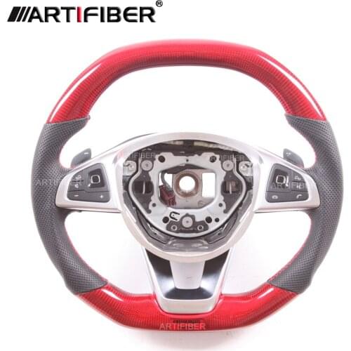 100% Real Carbon Fiber Steering Wheel for Mercedes Benz W205 S205 S213 W213 X156 C117 X117 W218 X218