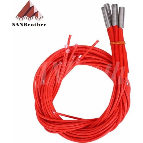 5pcs 3D Printer 12v/24v40w Reprap 12V/24V 40W Ceramic Cartridge Heater for 3D Printer Prusa Mendel