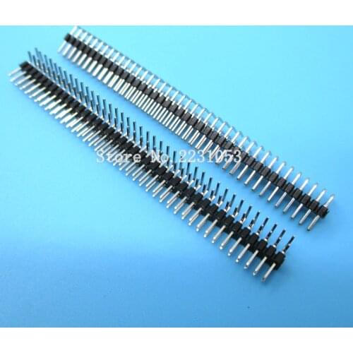 5PCS/LOT 2mm 2*40 Pin Right Angle Male Double Row Pin Header Strip pin header