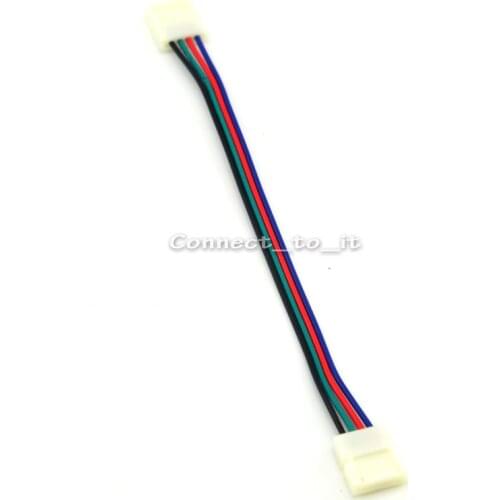 5pieces\lot) 5050 RGB LED strip light connector with wire without welding ( 2 connector at each end of wire)