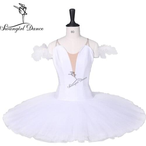 Adult White Porfessional Pancake Tutu Girls Swan Lake Black Ballerina Costumes Classical Peformance Tutu Dress BT9111F
