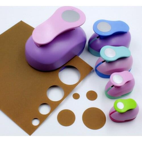 Free Shipping 8-75mm Circle Shape Craft Punch Cortador De Papel Scrapbook Paper Cutter Foam School Manual DIY Round Hole Punches