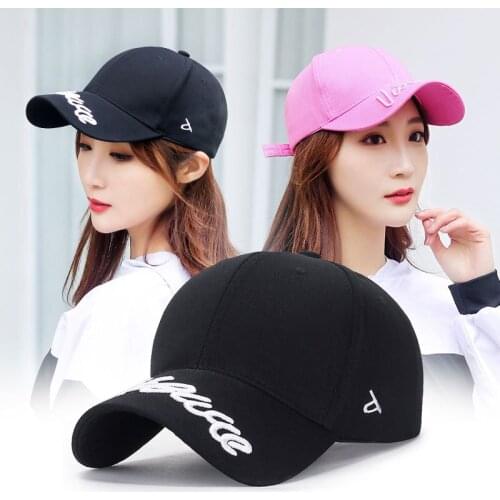 Women men cotton sport Baseball Cap fashion outdoor female male Snapback hat embroidery Adjustable lovers sun cap
