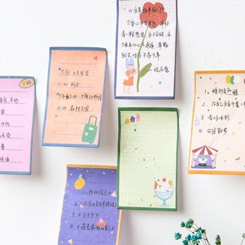 30 Pages Starry Planet Night Memo Pad Paper Notepad Check List School Office Supply Student Stationery